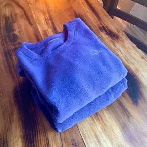 L.L.Bean Fleece Base Layer Crew, Shirt & Pants Set